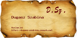 Dugasz Szabina névjegykártya
